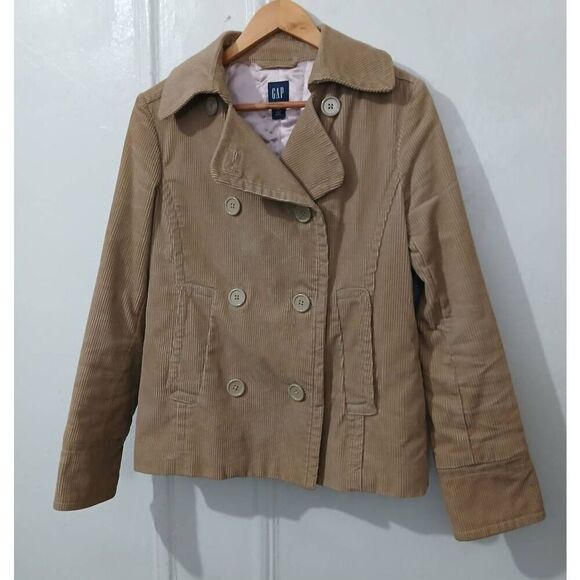 gap Jackets & Blazers - Vintage gap womens medium tan corduroy double Breasted jacket